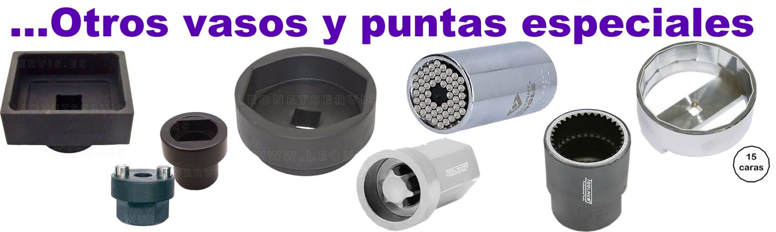 Otros vasos y puntas especiales...